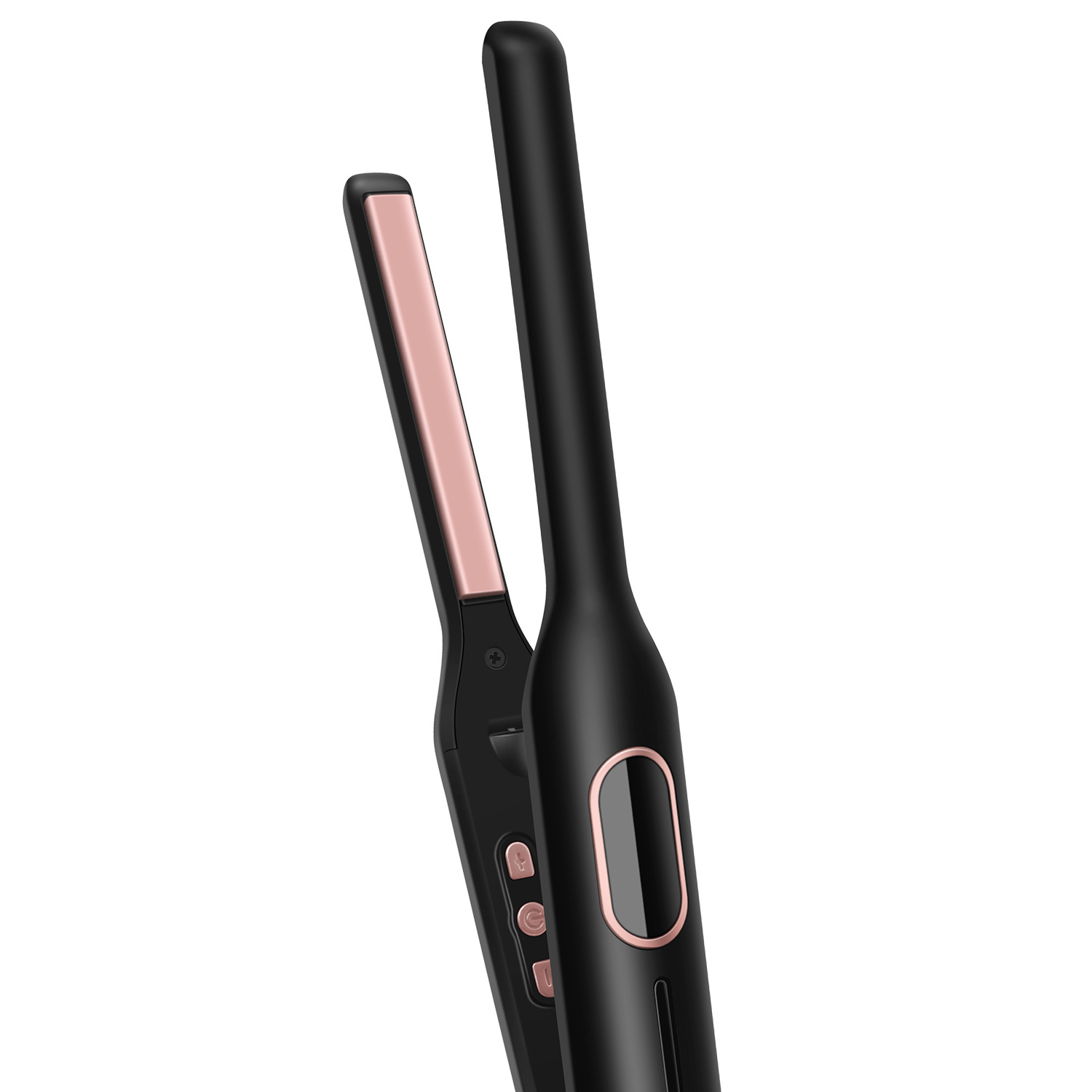 Hot Sale Pencil Flat Iron Mini 1/2 Inch Tourmaline Ceramic 2 In 1 Small Hair Straightener