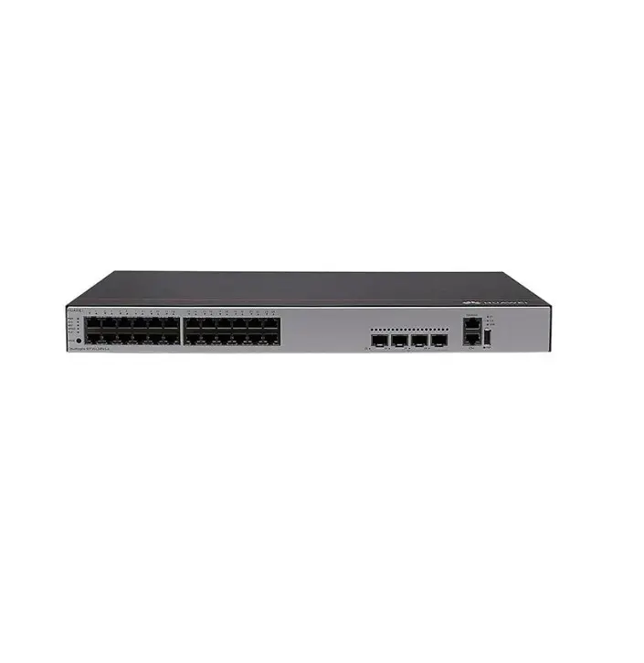 S5735-L24P4X-A S5735-L switch, 24 x 10/100/1000Base-T ports, 4 x 10 GE SFP+ ports, PoE+