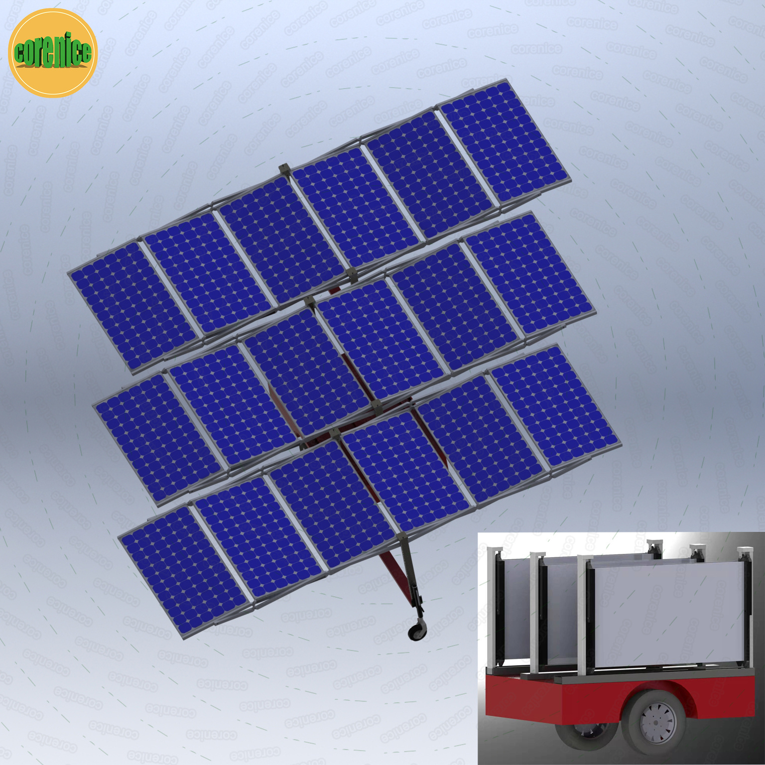 Mobile Home Solar Power Generator Trailer for Sale