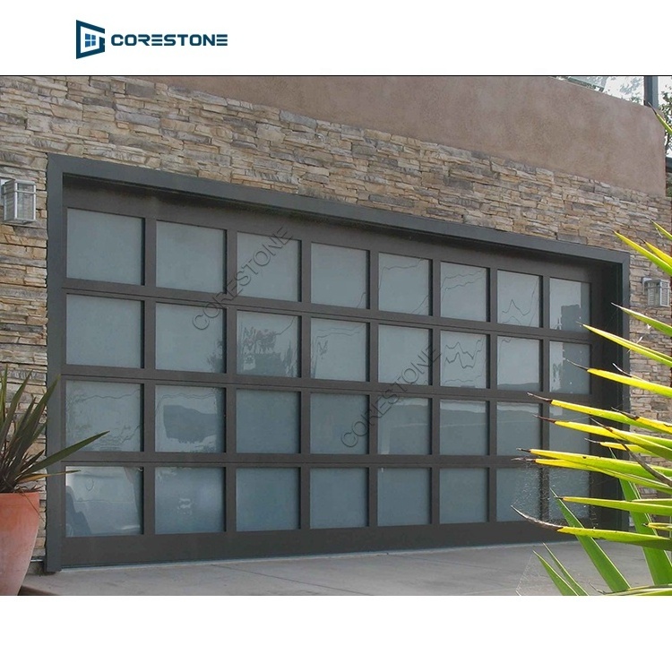 Manual Control Roller Vertical Bifold Style Smart Garage Doors With Pedestrian Door Price