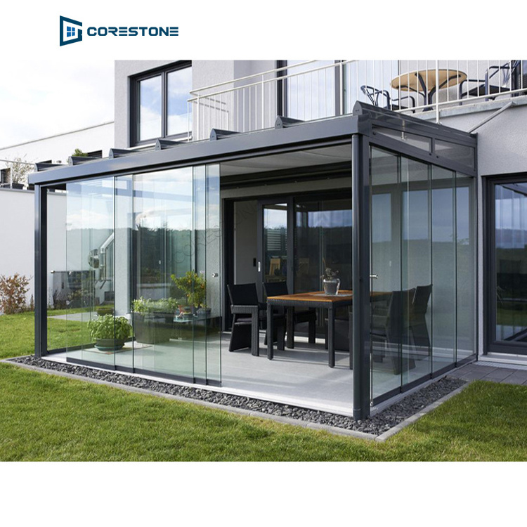 Curved Glass Conservatory Prefabricated Sunrooms