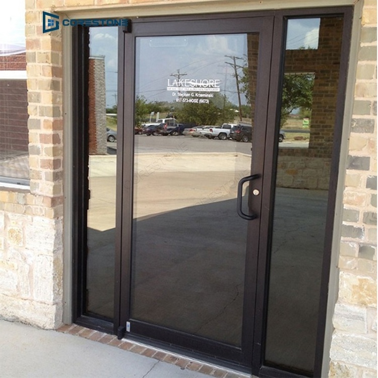 Good Price Storefront Single Door Commercial Aluminum Store front Door