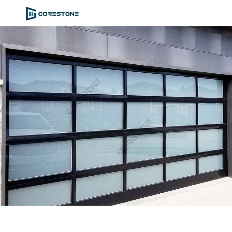 Manual Control Roller Vertical Bifold Style Smart Garage Doors With Pedestrian Door Price