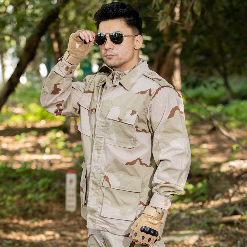 High Quality Men  Multi Camouflage Combat Outdoor Tactical tactical Uniforms BDU combat uniform