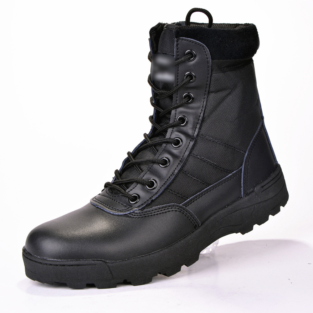 Ankle Boots Men Outdoor Tactical Combat Boots EVA PU Adult Cotton Fabric Winter Shoes Rubber Hunting Work Casual for Men Unisex