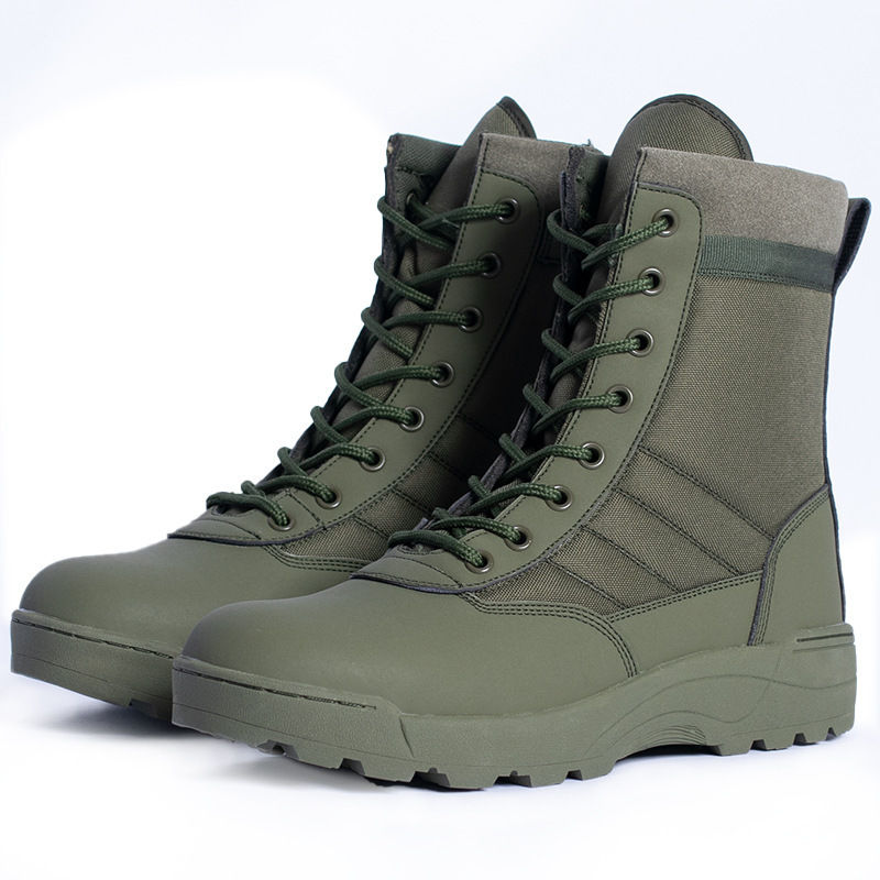 Anti Collision Steel Toe Tactical Combat Boots Anti Kick Outdoor Training Security guard Men's Boots