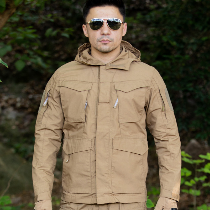 M65 tactical jacket brandit chamarra waterproof Waterproof hooded outdoor field uniforms