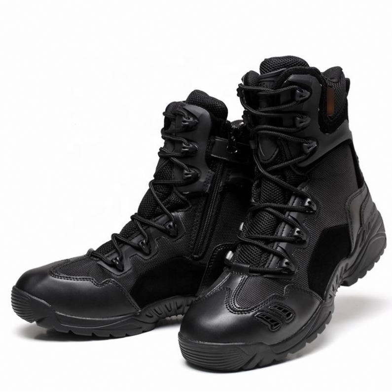 Safety Black Genuine Leather Delta  Altama Jungle Combat Tactical Boot Boots