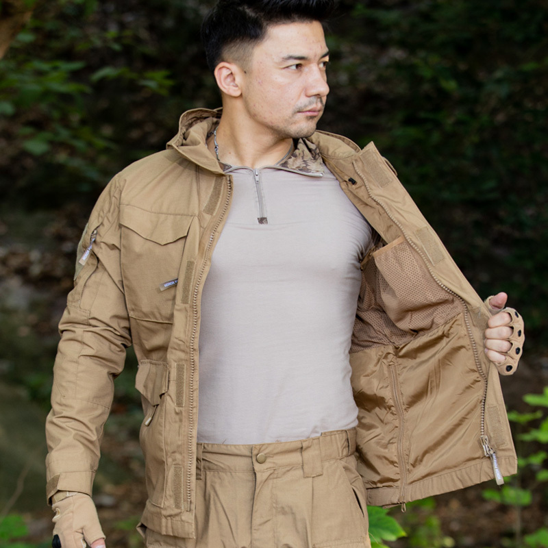 M65 tactical jacket brandit chamarra waterproof Waterproof hooded outdoor field uniforms