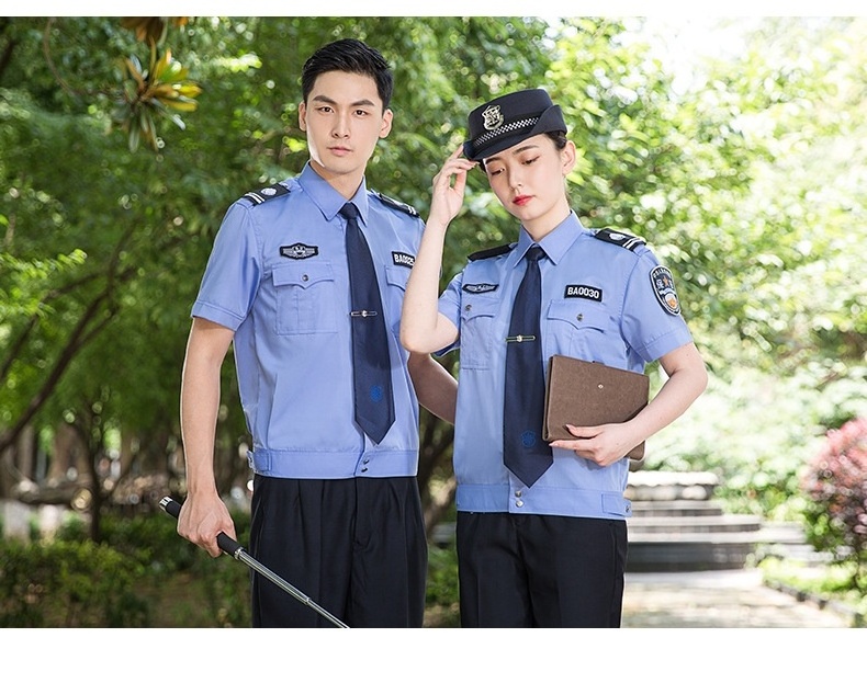 professional security guard pants blue shirt suit/uniform men and women security guard uniform