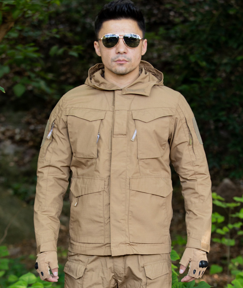 M65 tactical jacket brandit chamarra waterproof Waterproof hooded outdoor field uniforms