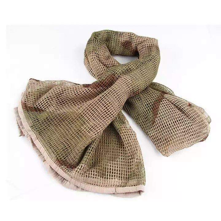 Camouflage Mesh Tactical Scarf Combat Desert Head over