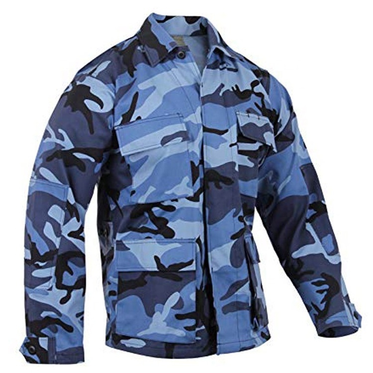 Tiger stripes camouflage color BDU mens outdoor suit wargame suit tactical uniform