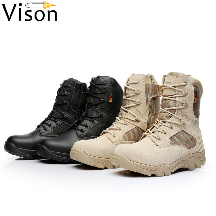 Safety Black Genuine Leather Altama Jungle Combat Tactical Boots Shoes