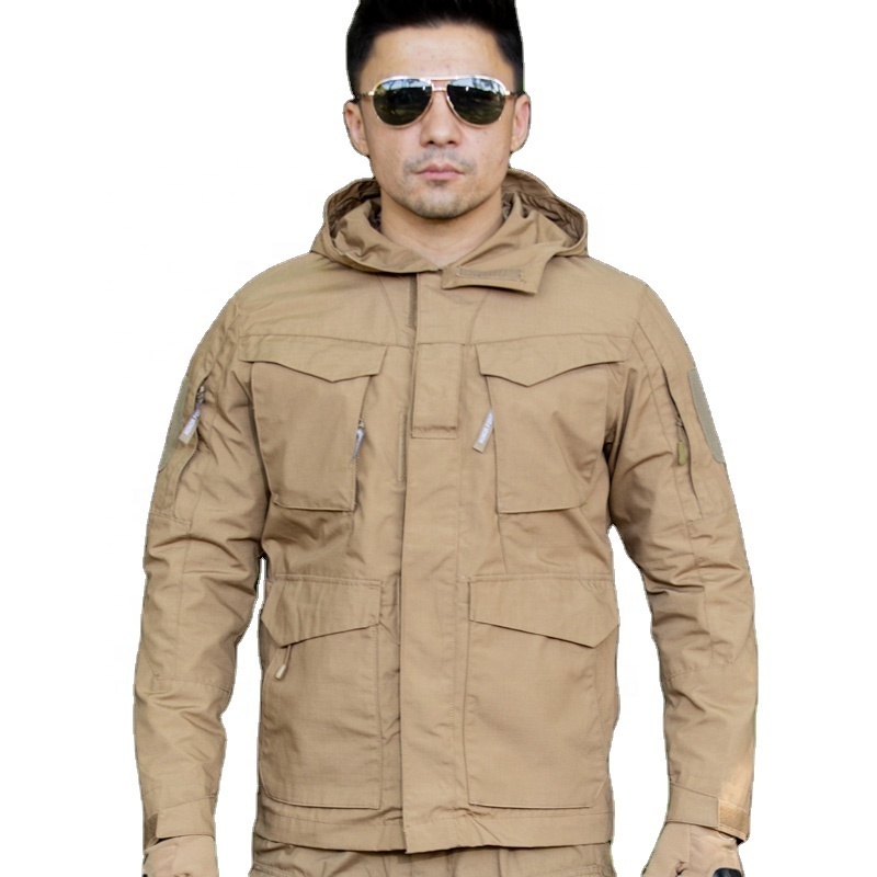 M65 camouflage stormsuit medium length waterproof and cold proof field coat US M65 windbreaker tactical loose stormsuit