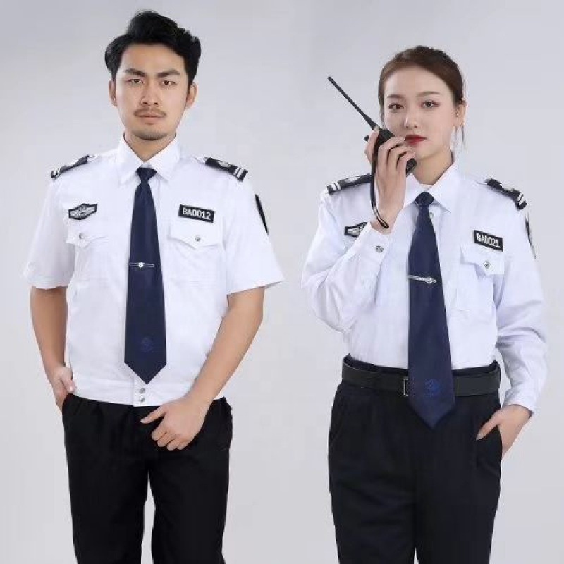 professional security guard pants blue shirt suit/uniform men and women security guard uniform