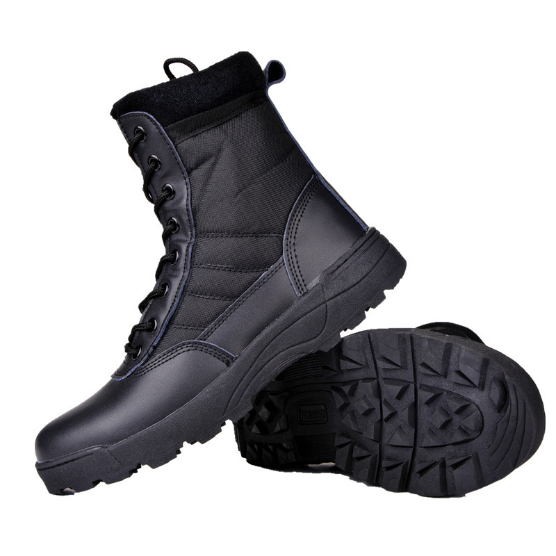 Ankle Boots Men Outdoor Tactical Combat Boots EVA PU Adult Cotton Fabric Winter Shoes Rubber Hunting Work Casual for Men Unisex