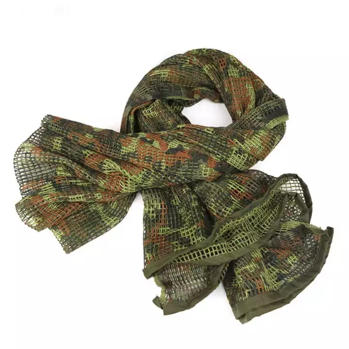 Camouflage Mesh Tactical Scarf Combat Desert Head over