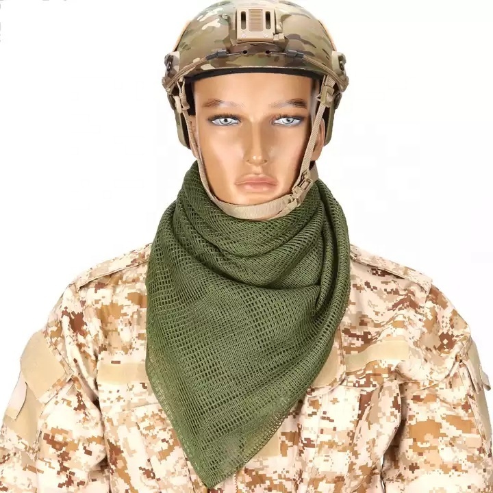 Camouflage Mesh Tactical Scarf Combat Desert Head over