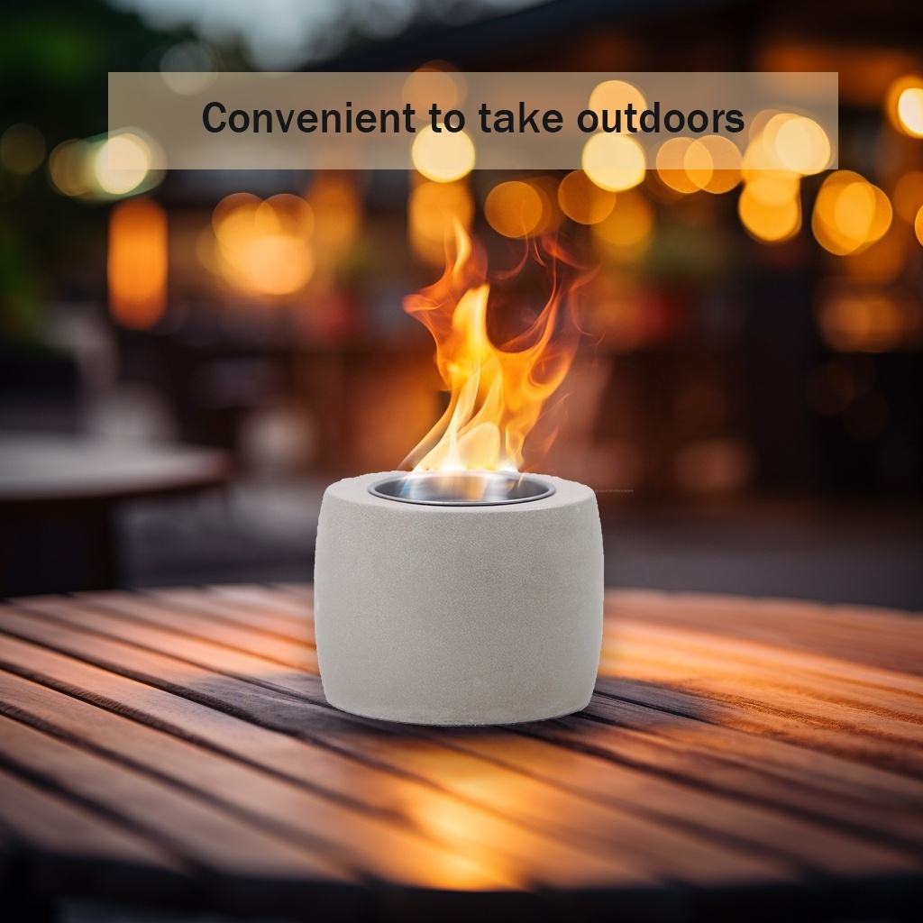 Portable Fireplace Smokeless Table Top Fire Bowl Personal Ethanol Fire Pit Alcohol Ethanol Fireplace