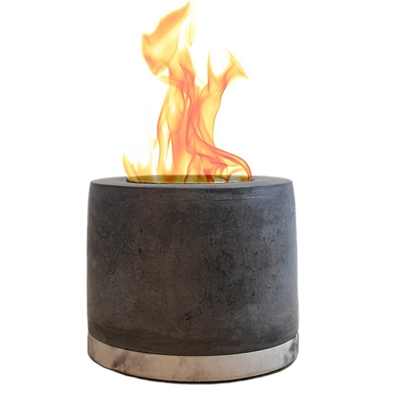 Wholesale Hot Sale Concrete Tabletop Fire Pit Smokeless Fire Pit Premium Portable Fire Bowl Mini Ethanol Fireplace