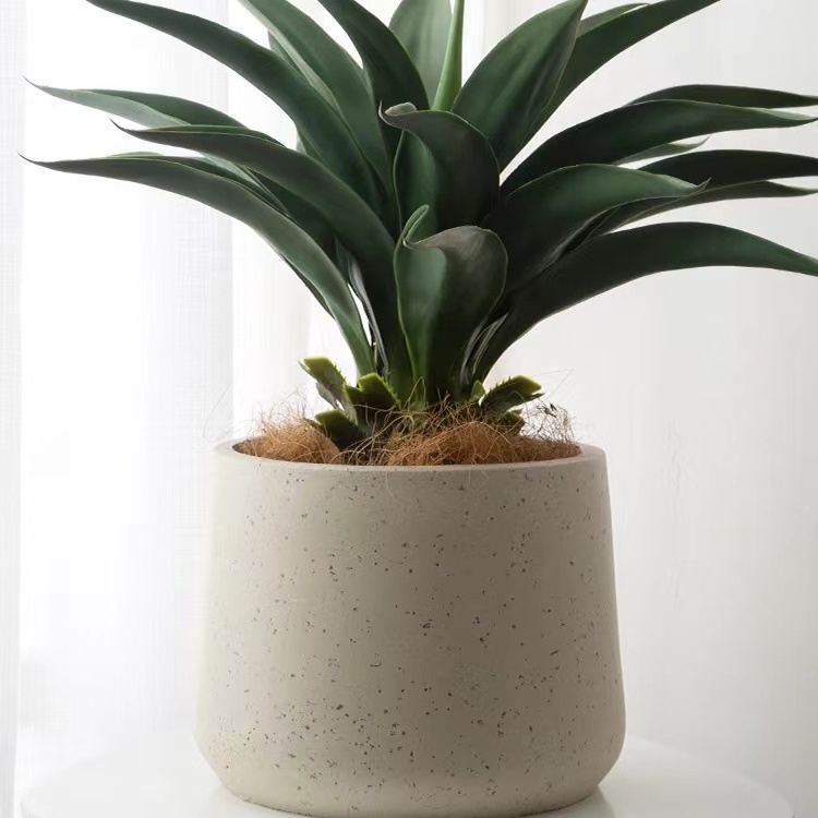 Factory Wholesale Cement Flowerpot Garden Pot Plant Pot Planter Green Flower OEM Concrete Pot