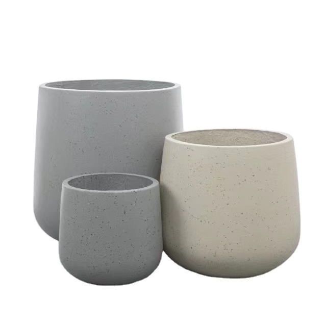 Factory Wholesale Cement Flowerpot Garden Pot Plant Pot Planter Green Flower OEM Concrete Pot