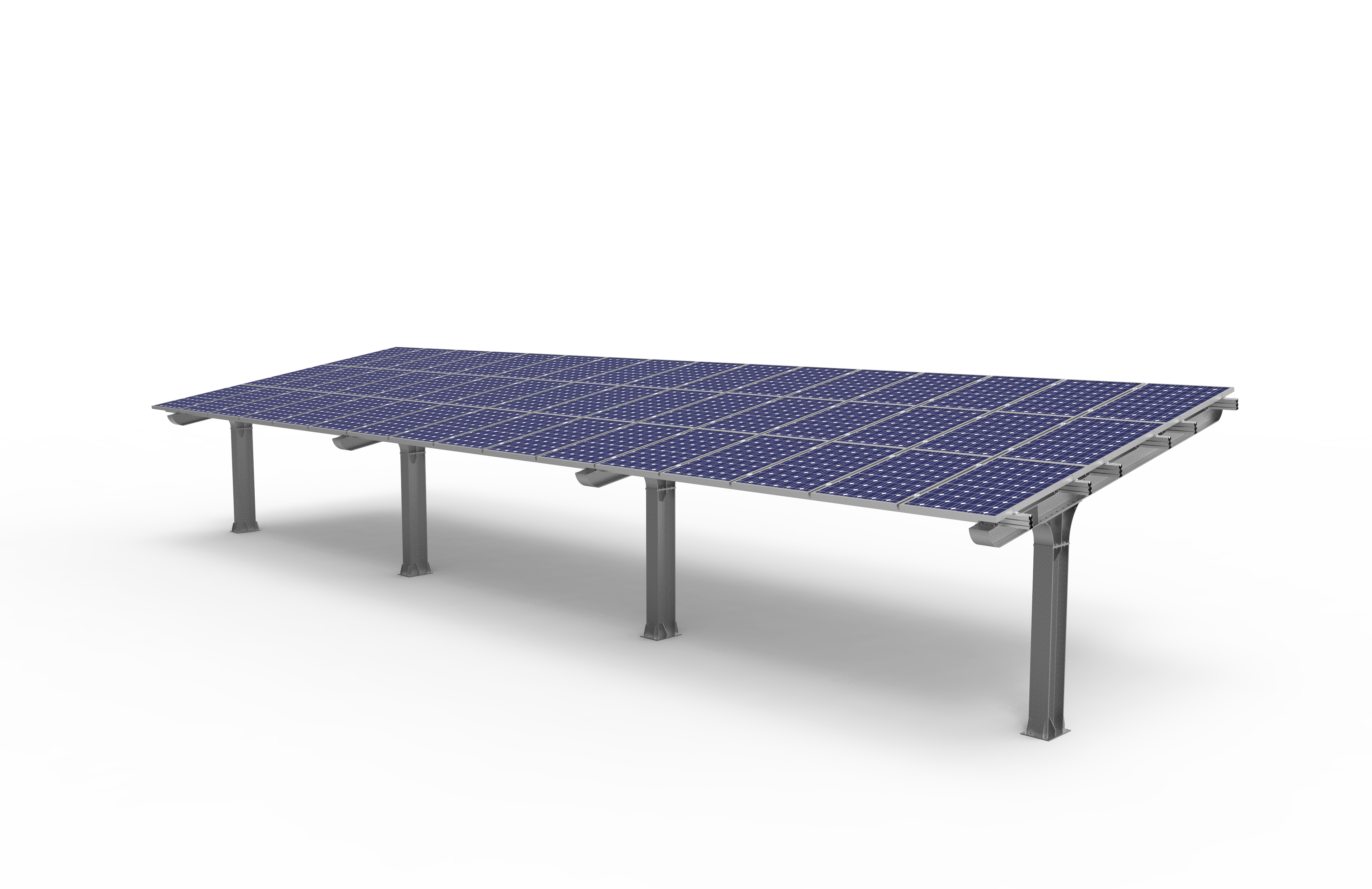 Sturdy Solar Carports Solar Panel Racks Carbon Steel Solar Car Port