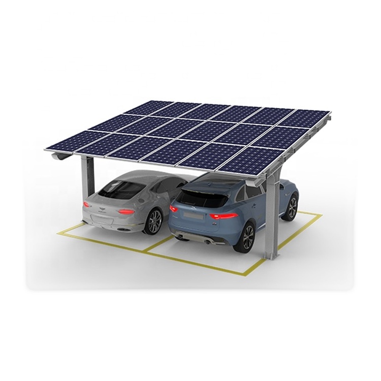 Sturdy Solar Carports Solar Panel Racks Carbon Steel Solar Car Port