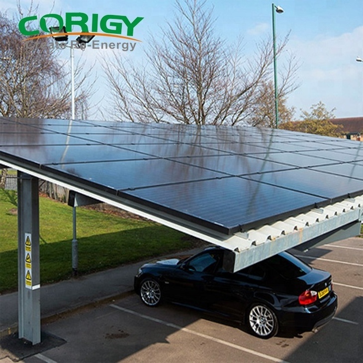 Corigy Modern design Solar carport bracket Aluminum Structure Panel Solar Carport