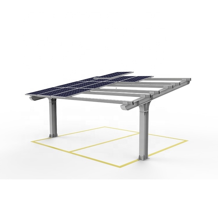 Sturdy Solar Carports Solar Panel Racks Carbon Steel Solar Car Port