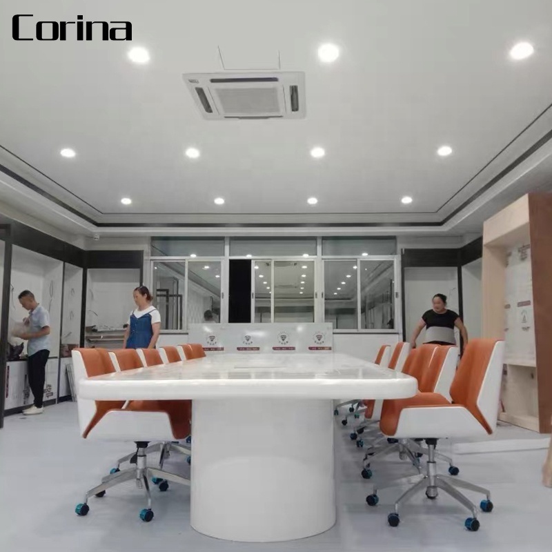 Custon meeting room desk artificial granite table top meeting room conference table luxury office furniture