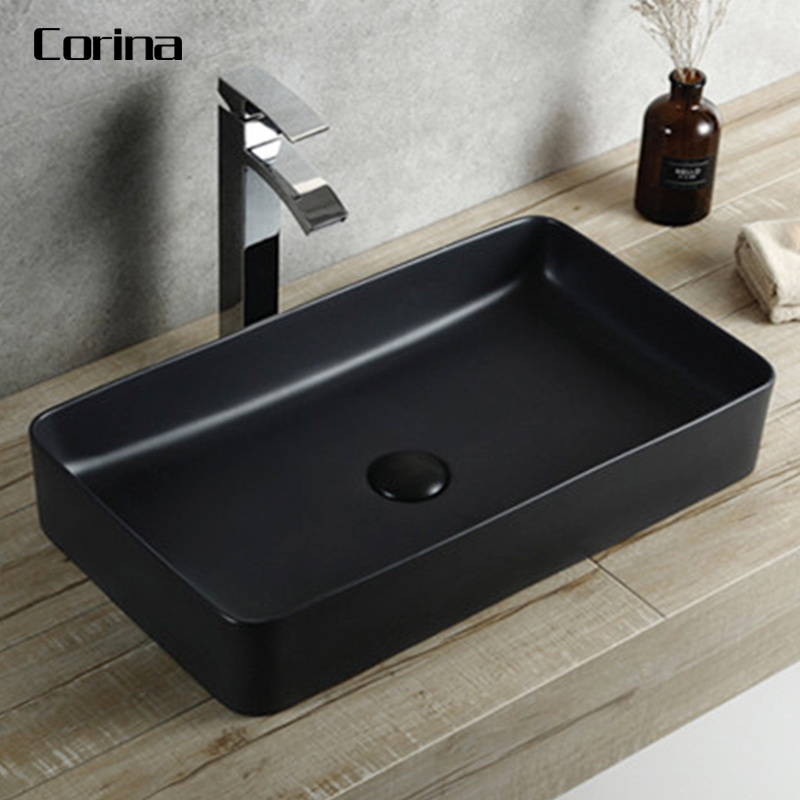 High Quality Wholesale black design washing basin bathroom pedestal basin unique pedestal sinks