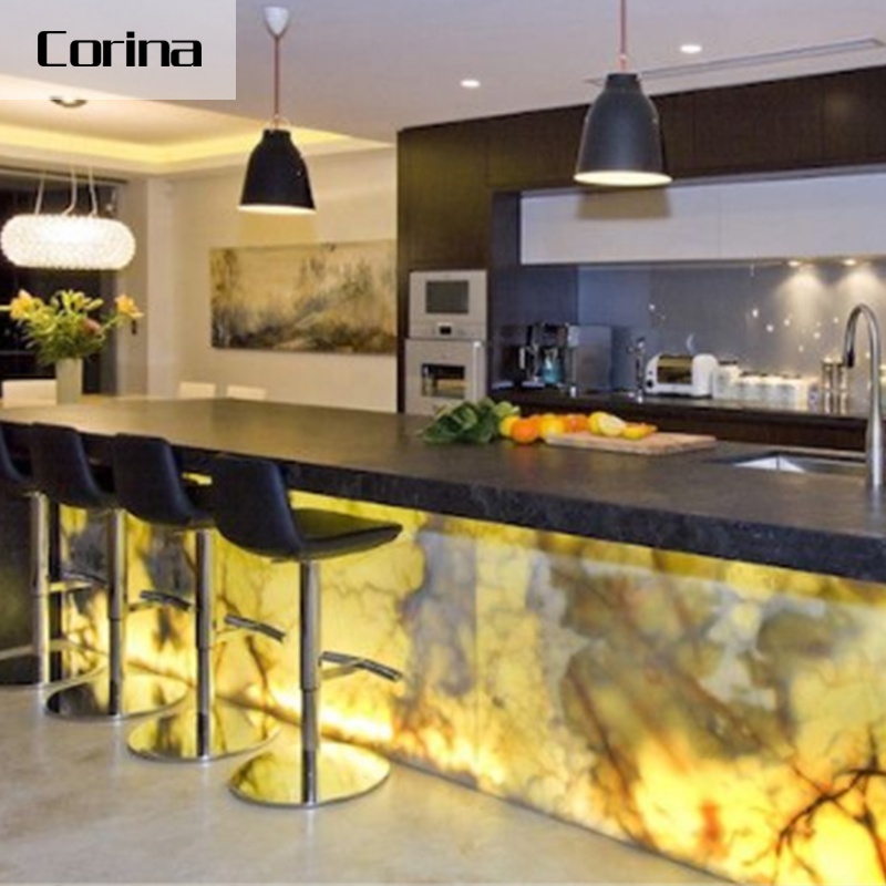 Customized commercial LED bar counters kitchen bar counter designs modern club lounge furniture