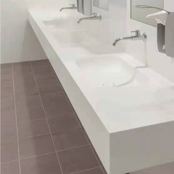 European basins toilets white design solid surface Vanity hotel hospital bathroom vanities