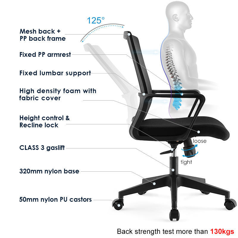 office reception chair wheels swivel comfortable mesh cheap computer executive teacher office chairs for adult