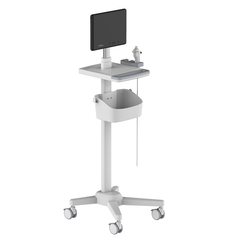 Customized Clinic Hospital Medical Cart with Laptop Pallet and Scanner Probe Holder Office Mobile Trolley for Ultrasound and ECG