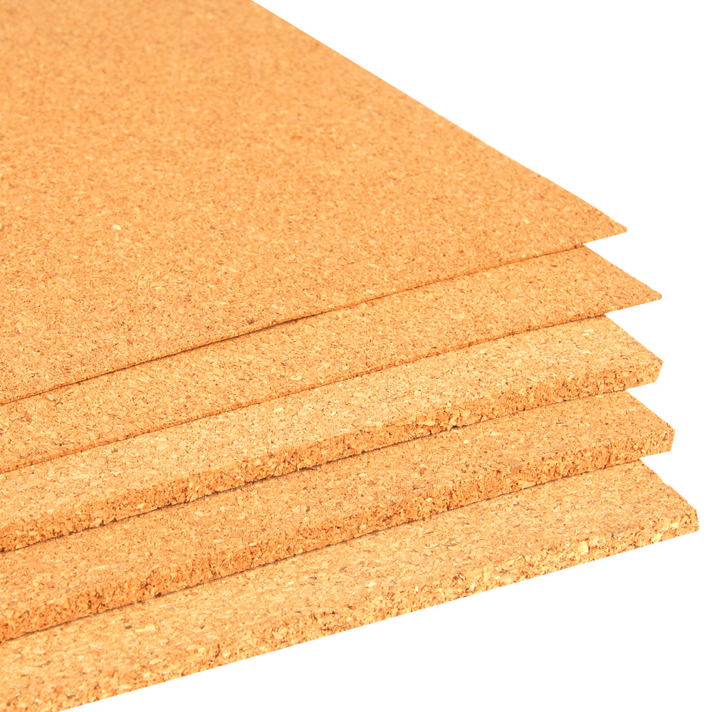 Material Environmental Protection Insulation Sound Absorbing Cork Board Wall Panel Message Board Yellow Cork Board No Frame