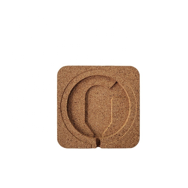 Custom wireless charging adapter case cork wood phone case cork case for electronic product accessories