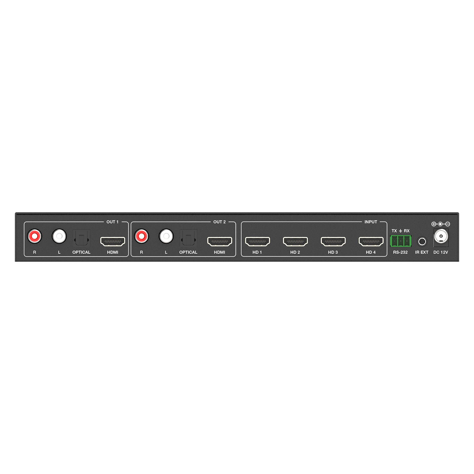 New 4K@60hz multiviewer HDMI quad screen multiviewer 4x2 HDMI switch HDMI matrix 4x2 seamless switching