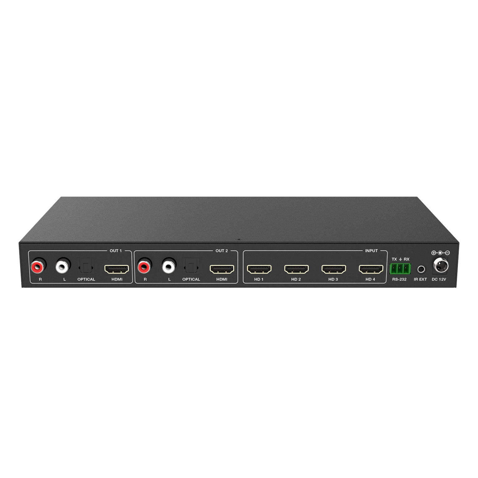 New 4K@60hz multiviewer HDMI quad screen multiviewer 4x2 HDMI switch HDMI matrix 4x2 seamless switching