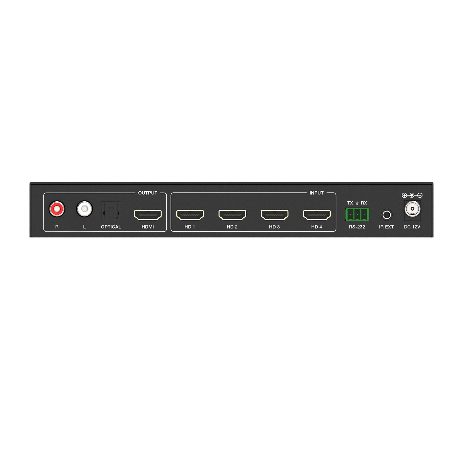 New 4K60hz multiviewer HDMI 4x1 switch seamless switching with audio