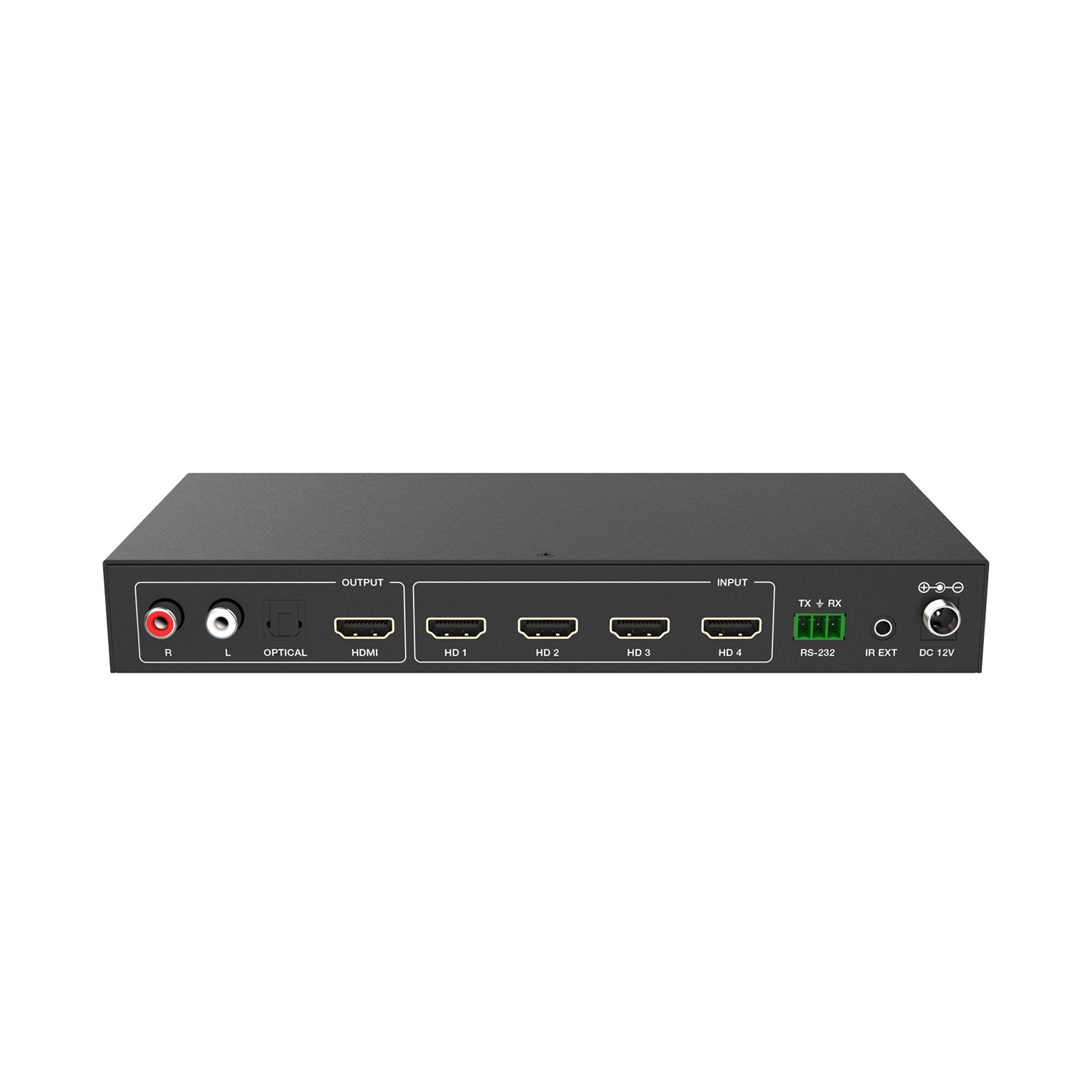 New 4K60hz multiviewer HDMI 4x1 switch seamless switching with audio