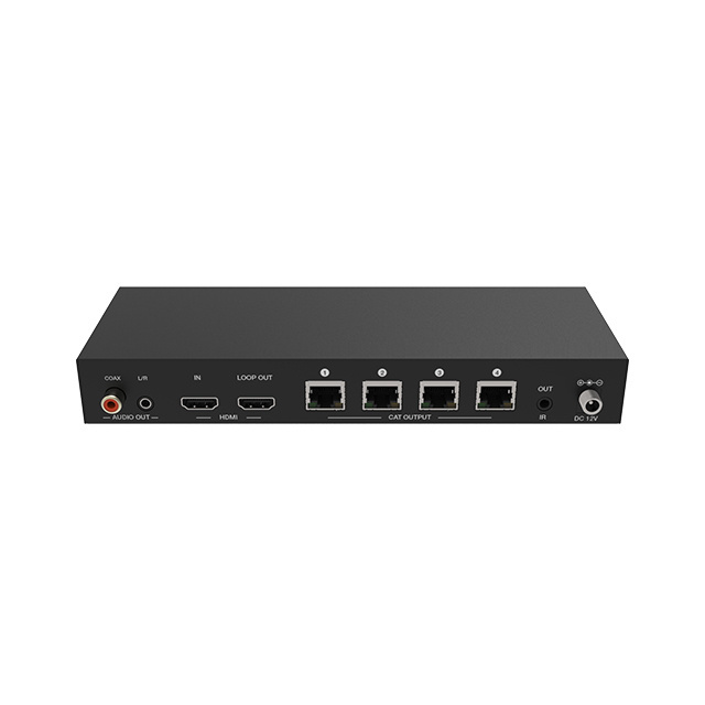 HDMI splitter video and audio 60hz 4k 1X4 Supports POC/EDID/Digital and analog audio de-embedded outputs/HDR, HDR10+ and HLG