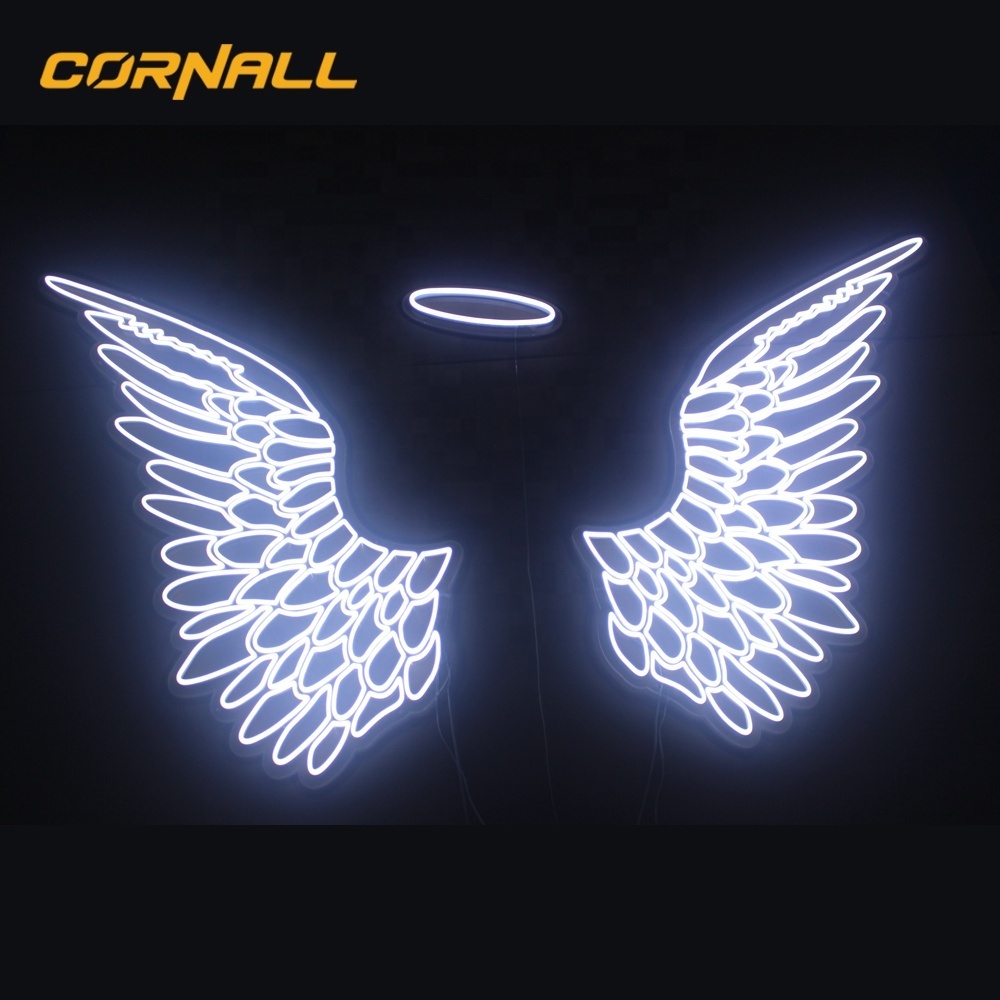 hello beautiful neon angel wings flexible acrylic neon signs gaming for bedroom