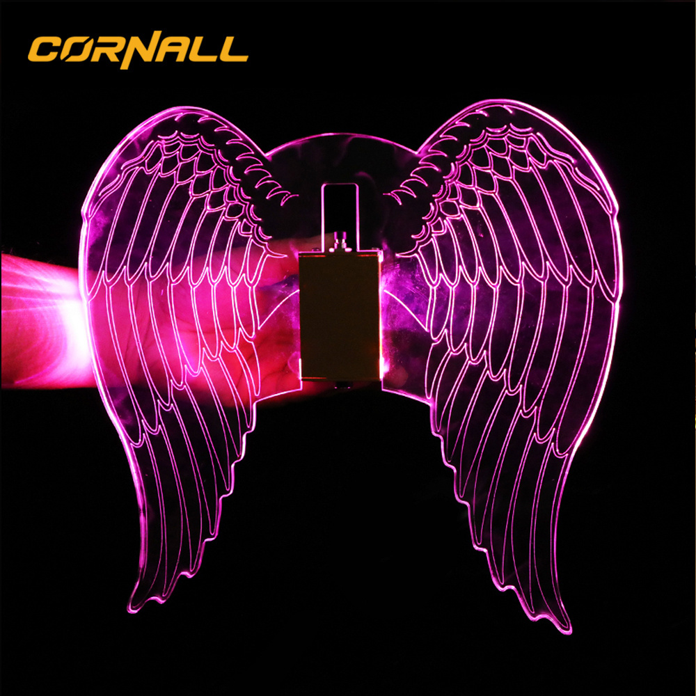 Rechargeable LED Strobe Baton Glowing Butterfly Wings Lamps Champagne Burst Light Flash Stick Wine Service Bottle Sparkler