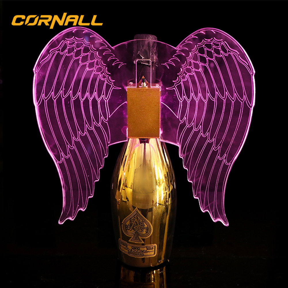 Rechargeable LED Strobe Baton Glowing Butterfly Wings Lamps Champagne Burst Light Flash Stick Wine Service Bottle Sparkler