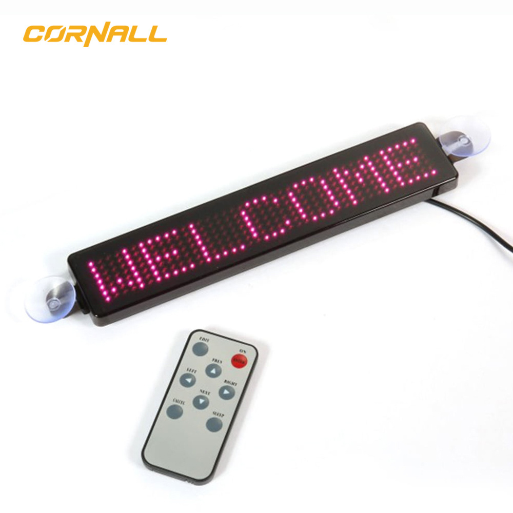 LED Car Rear Window Digital Display Color Screen LED Sign APP Control Car Led Display Screen For Advertising