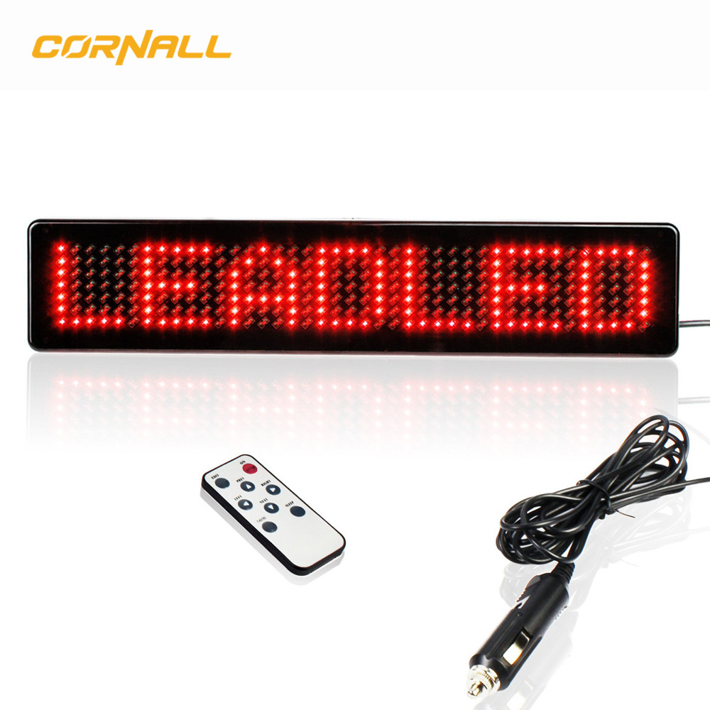 LED Car Rear Window Digital Display Color Screen LED Sign APP Control Car Led Display Screen For Advertising