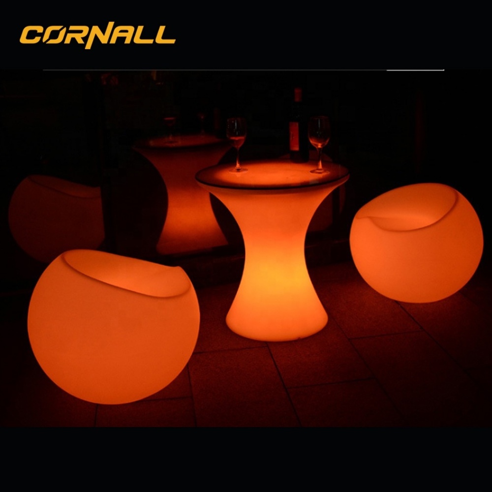 Hot sales exclusive modular led bar counter / illuminated mobile bar / lighted bar furniture glowing bar table and chairs